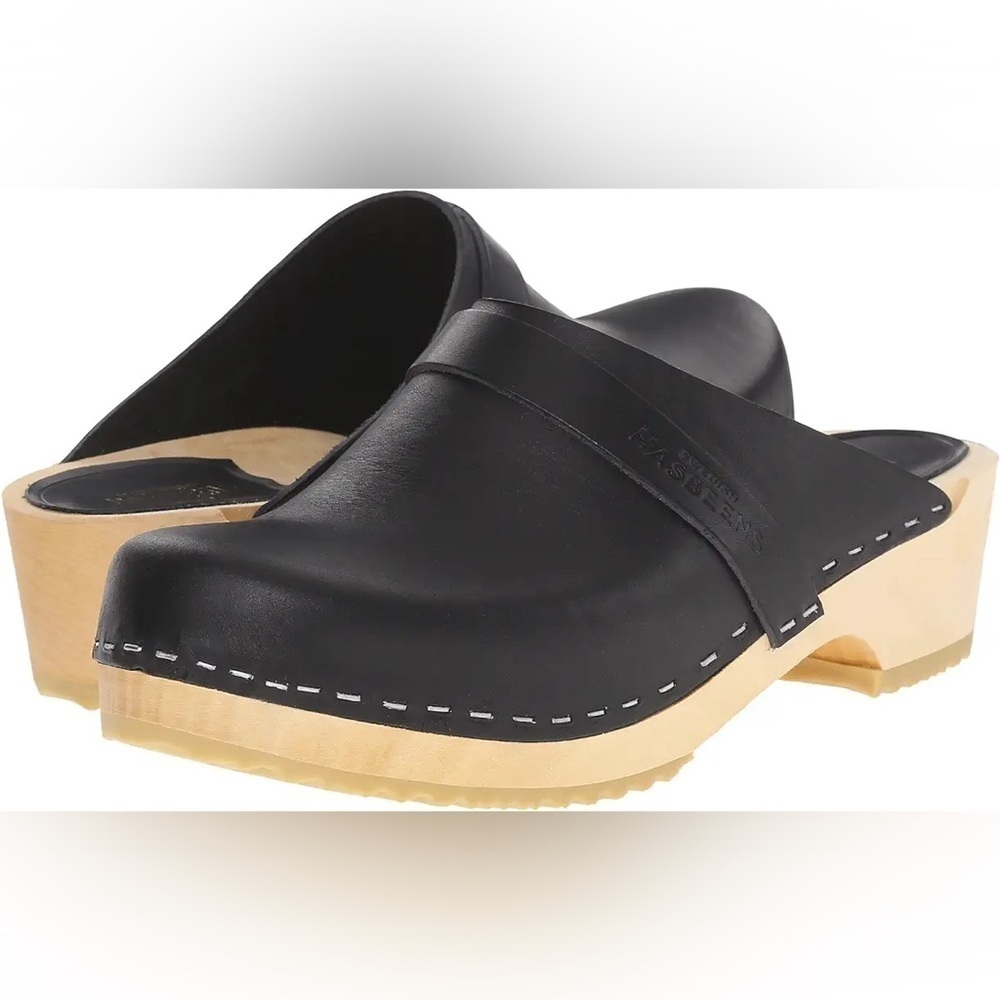 Swedish Hasbeens Toffel Slip On Clogs Size 11